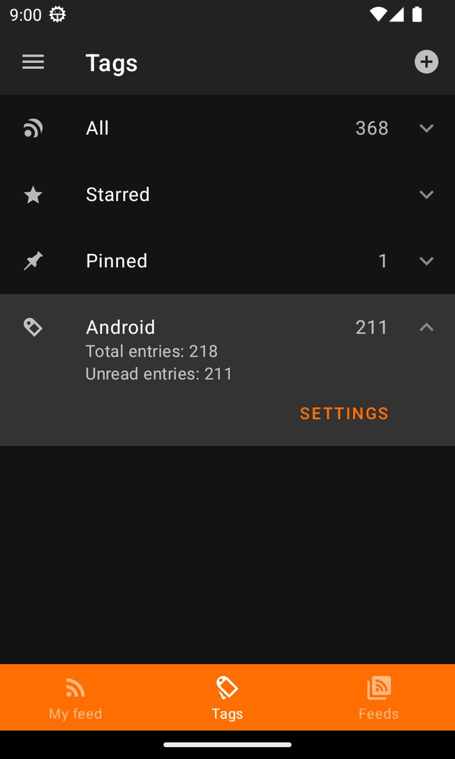 Aggregator screenshot