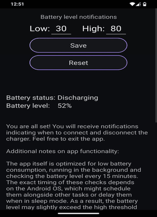 Healthy Battery Charging screenshot