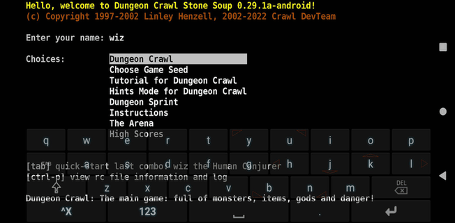 Dungeon Crawl: Stone Soup for Android screenshot