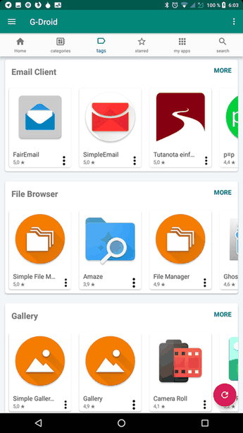 G-Droid screenshot