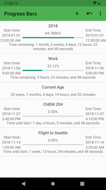 ProgressBars screenshot