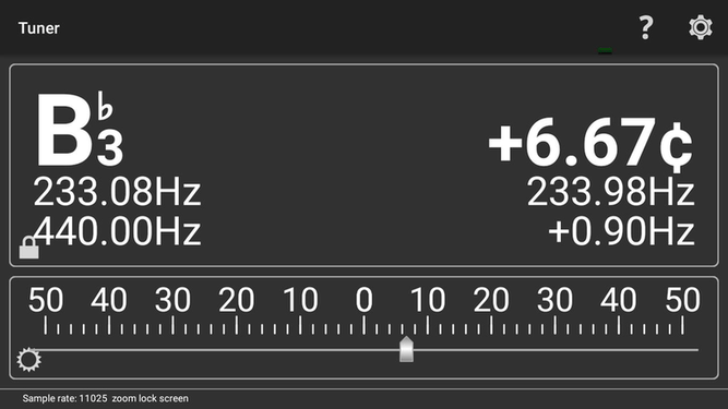 Tuner screenshot