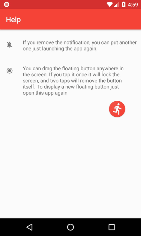 Quickly quit screenshot