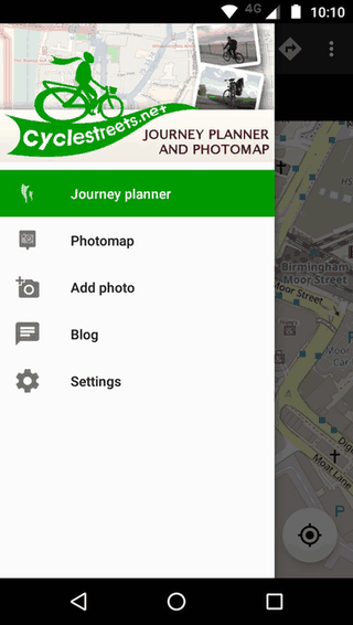 CycleStreets screenshot
