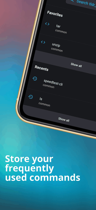 tldr man-pages screenshot