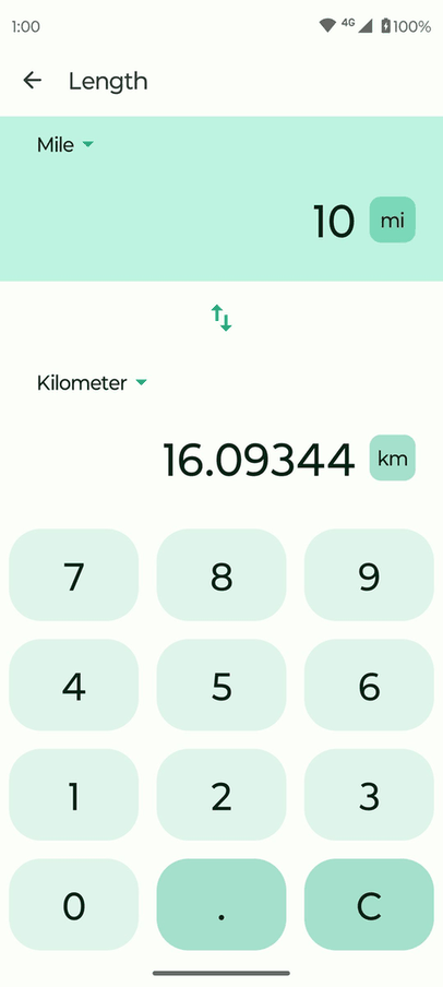 Fossify Calculator screenshot