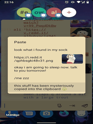 Weechat-Android screenshot