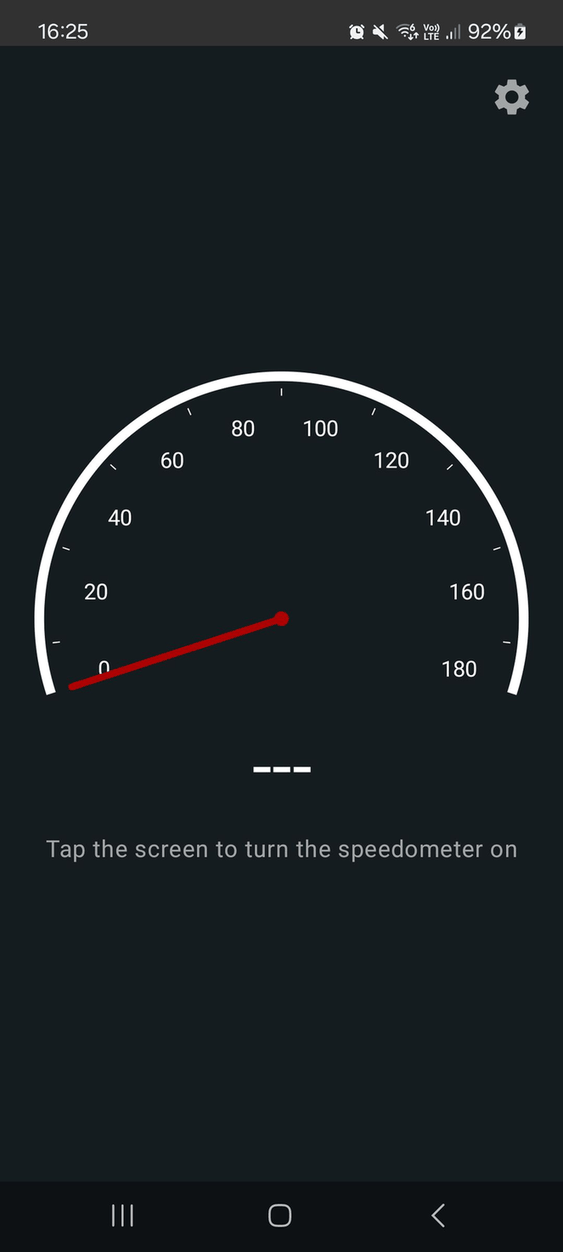 Status Bar Speedometer screenshot