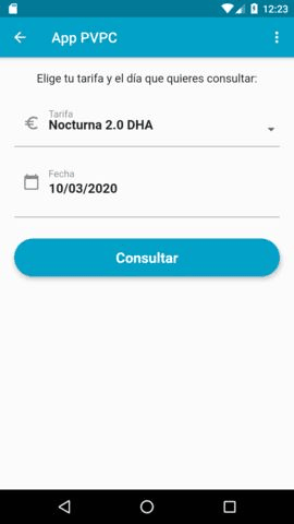 Precio Luz screenshot