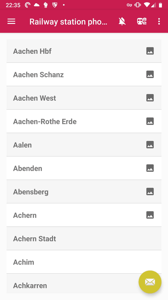 Railway station photos screenshot