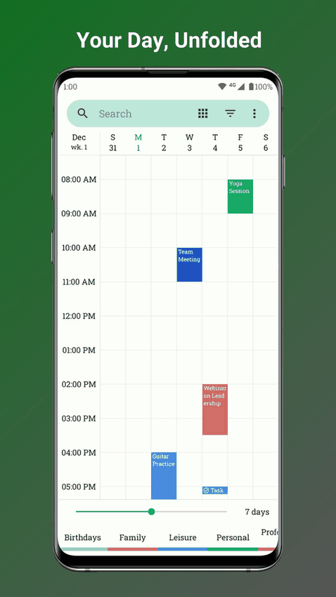 Fossify Calendar screenshot