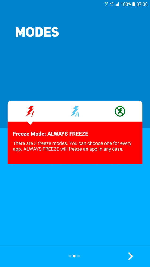 SuperFreezZ App stopper screenshot