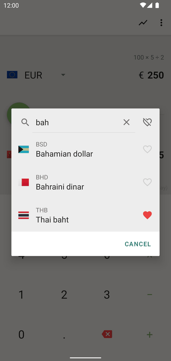 Currencies: Exchange Rate Calculator screenshot