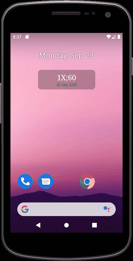 Dozenal Clock screenshot