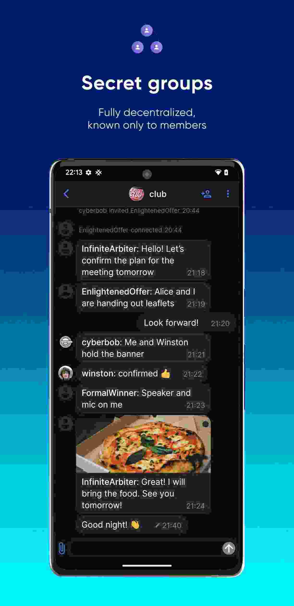 SimpleX Chat screenshot