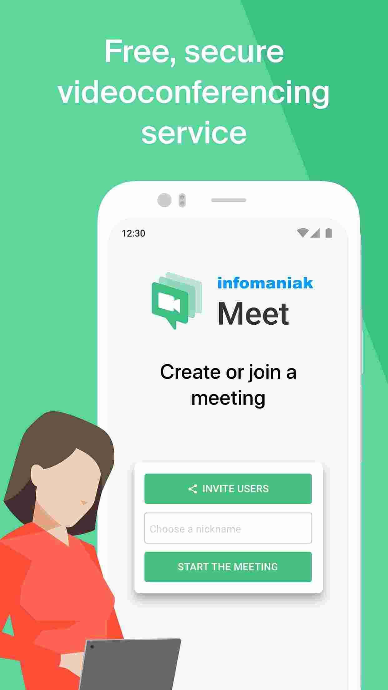 Infomaniak kMeet screenshot