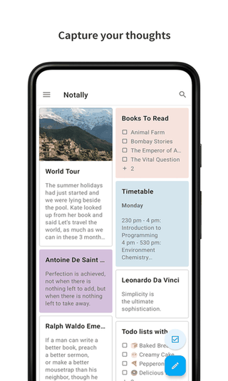 Notally | Minimalist Notes screenshot