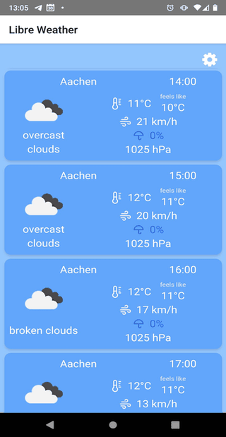 Libre Weather screenshot