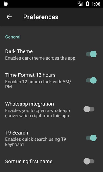 OpenContacts screenshot