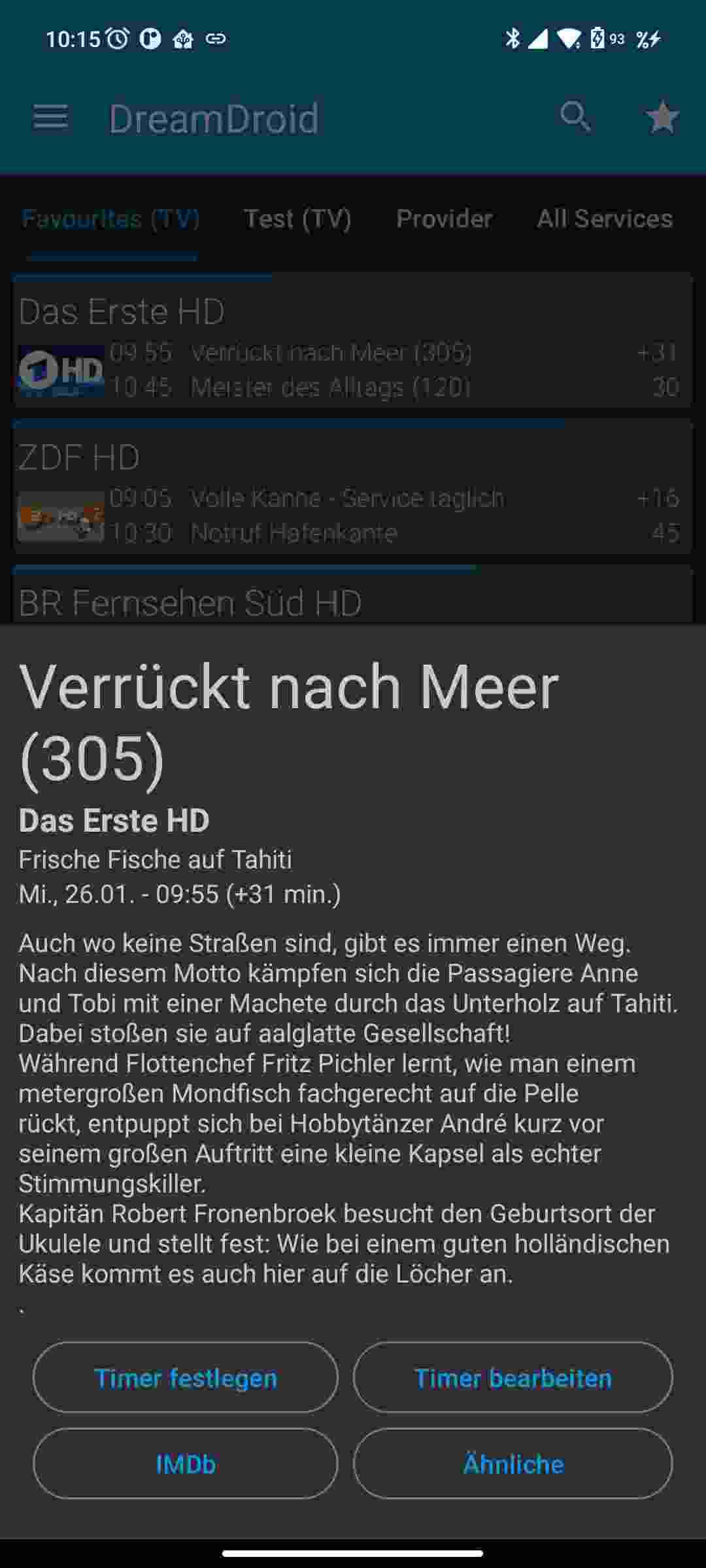 dreamDroid screenshot