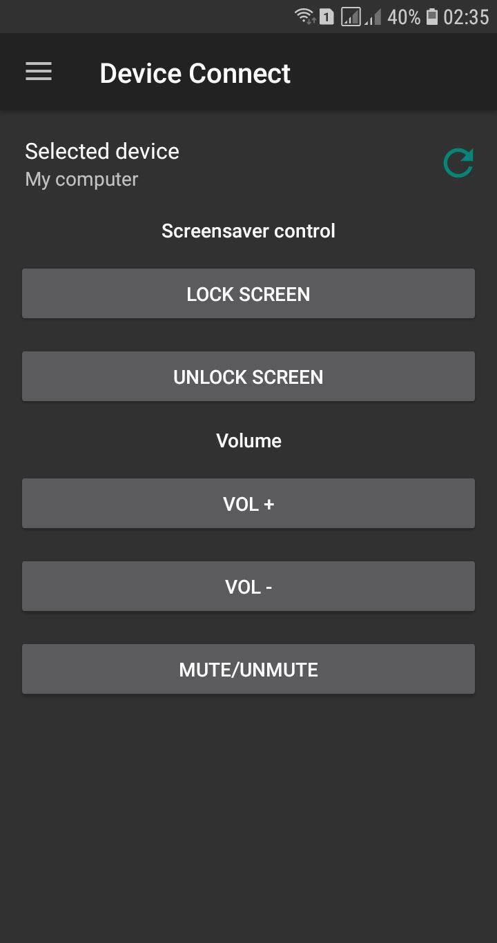 Device Connect screenshot