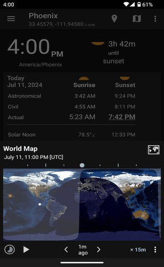 Suntimes screenshot