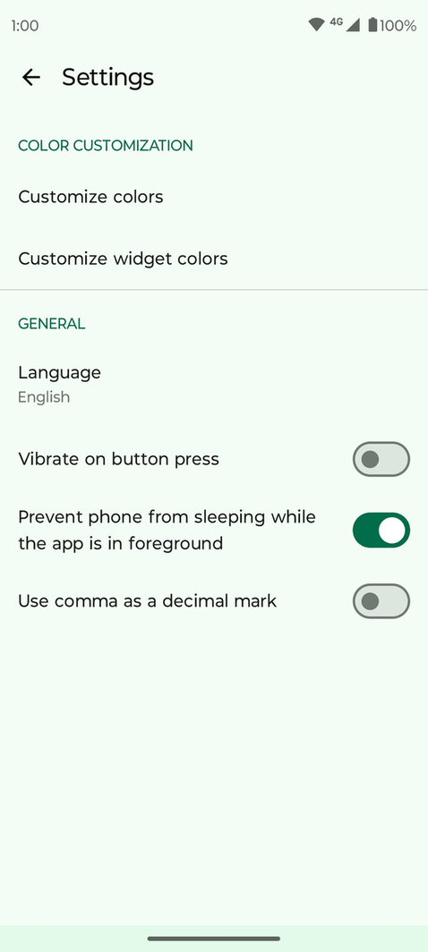 Fossify Calculator screenshot