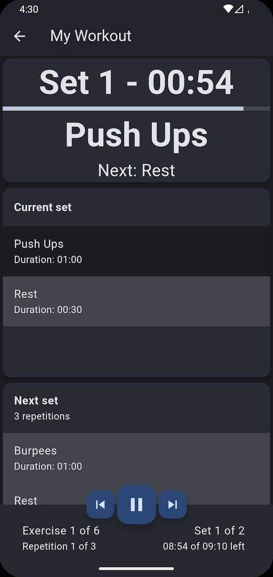 Just Another Workout Timer screenshot