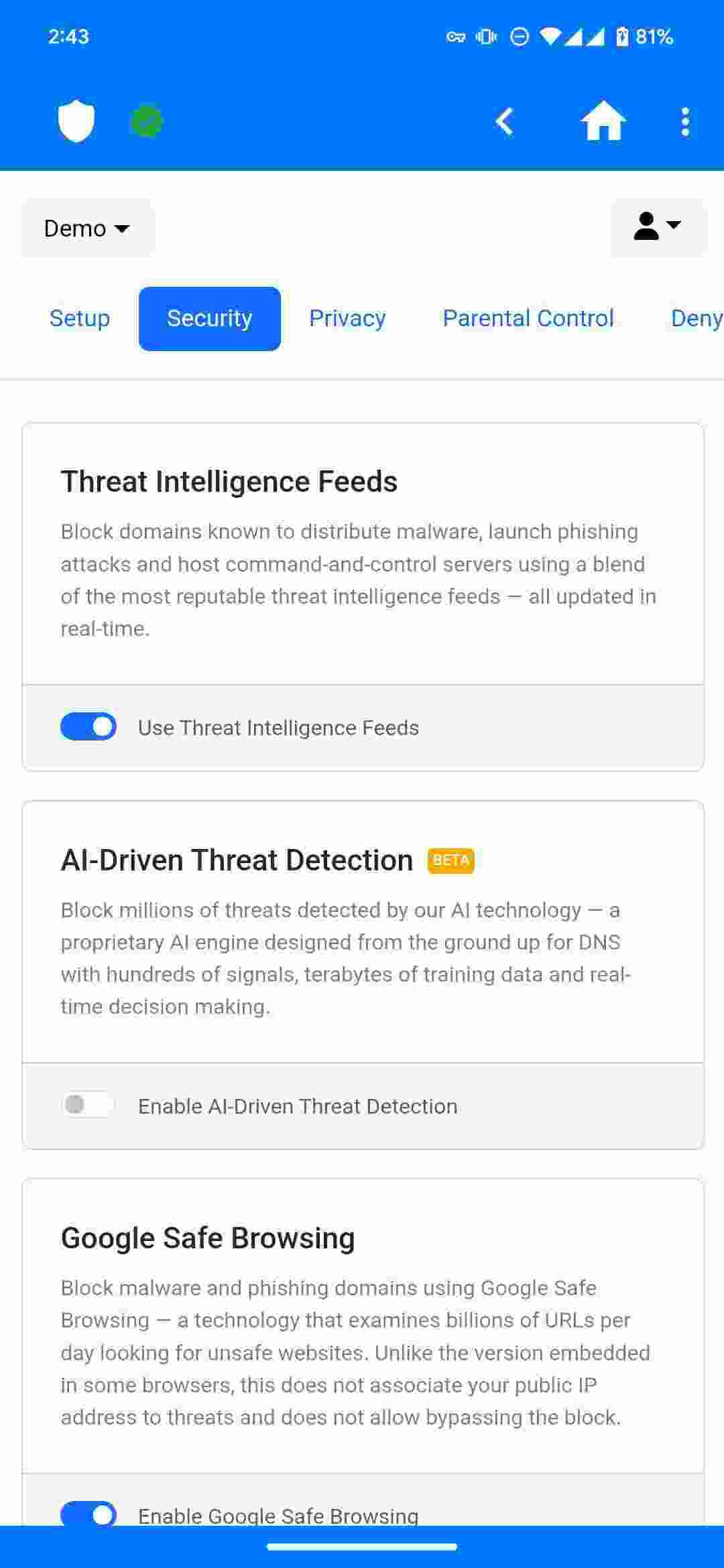 NextDNS Manager screenshot