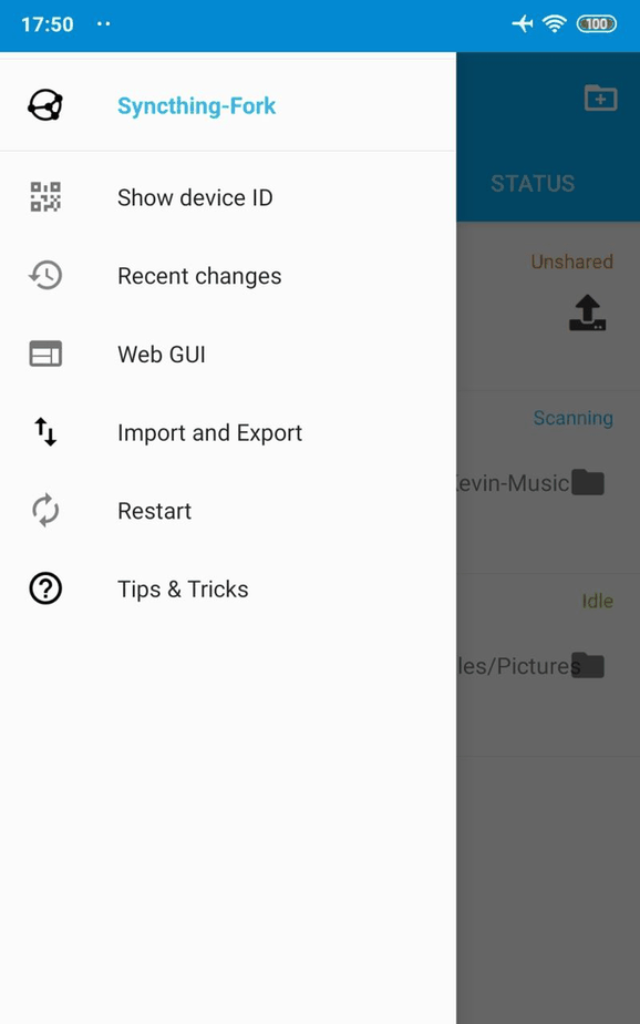 Syncthing-Fork screenshot