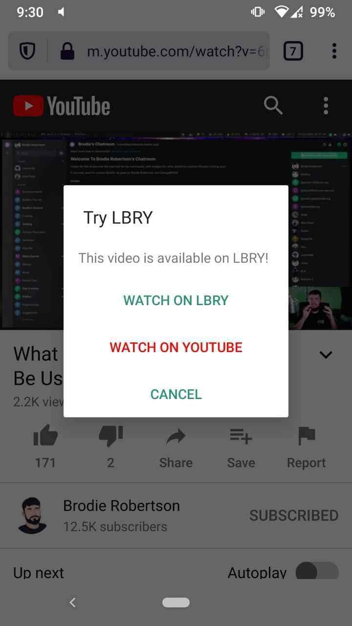 Try LBRY screenshot