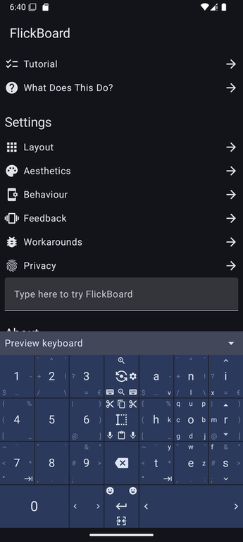 FlickBoard screenshot