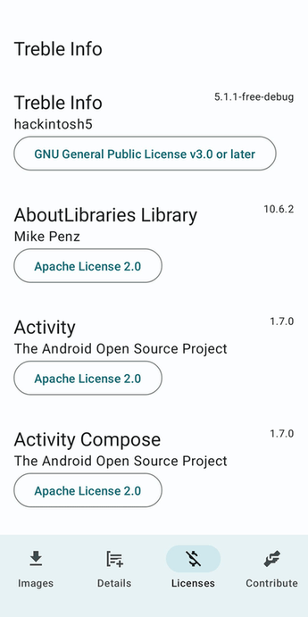 Treble Info screenshot