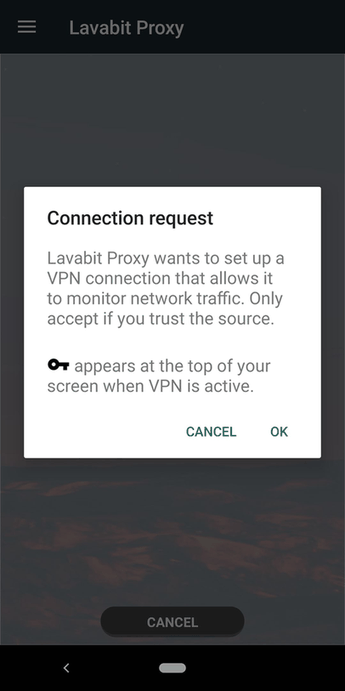 Lavabit Encrypted Proxy screenshot