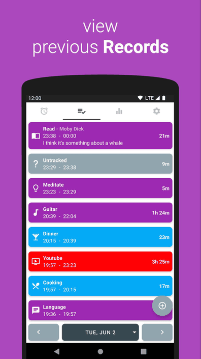 Simple Time Tracker screenshot