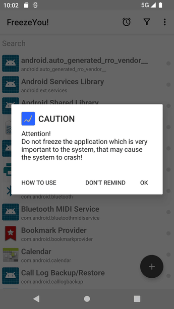 FreezeYou! screenshot