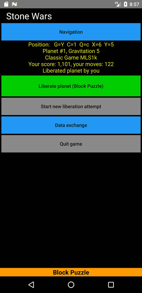 Block Puzzle Stone Wars screenshot