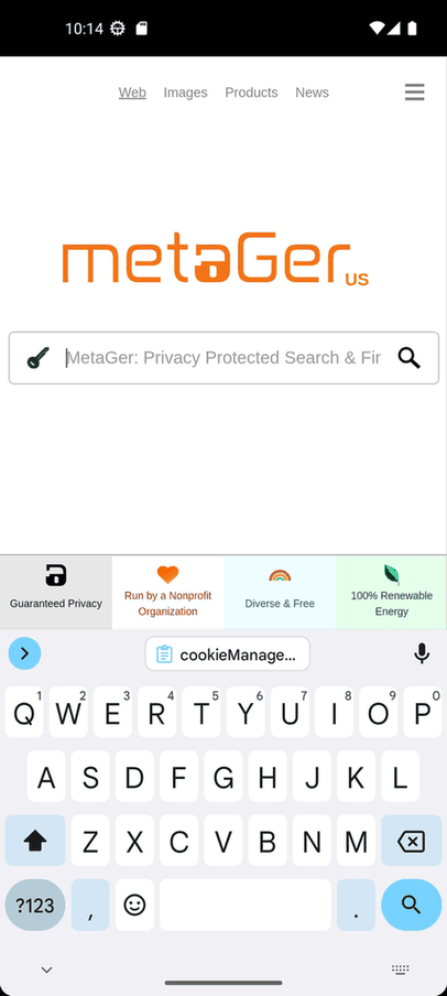 MetaGer Search screenshot