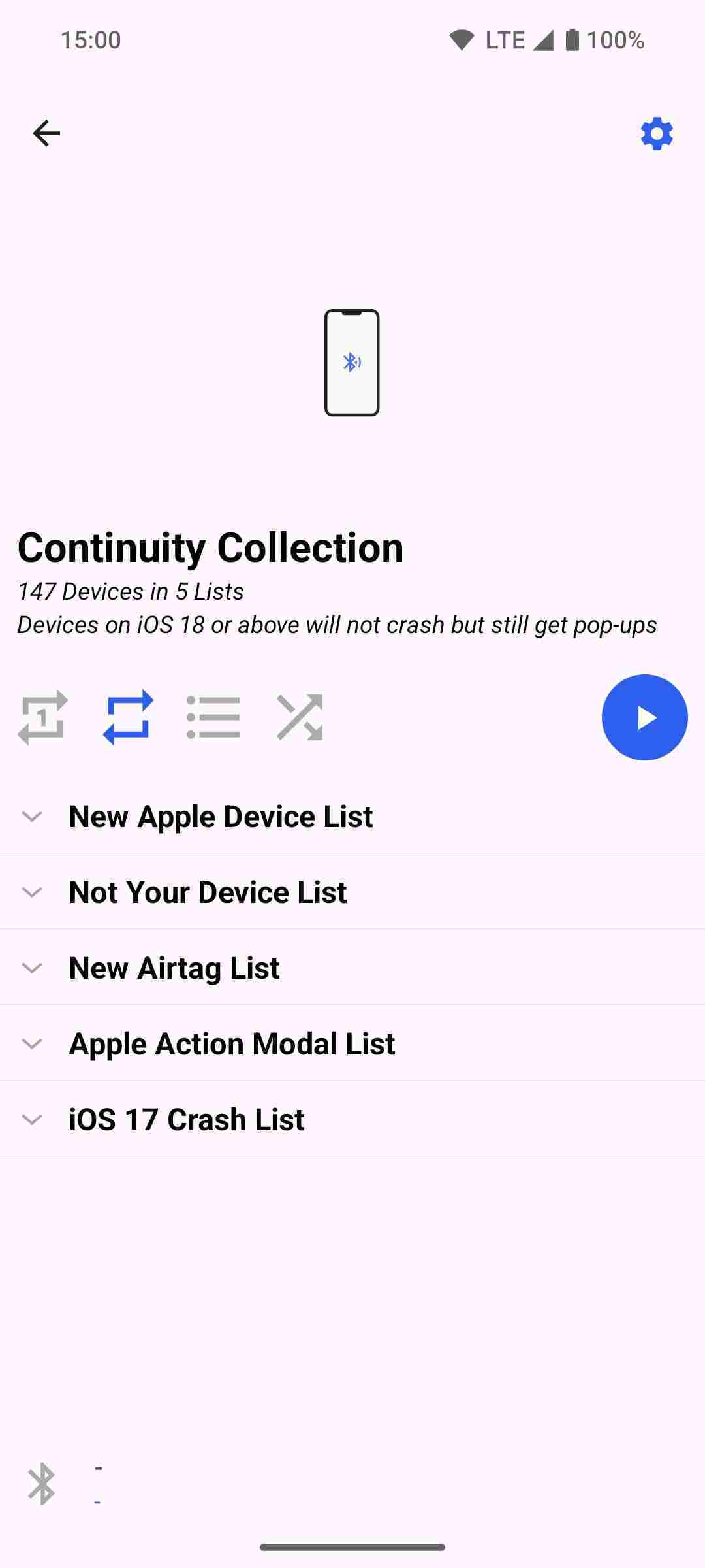 Bluetooth LE Spam screenshot