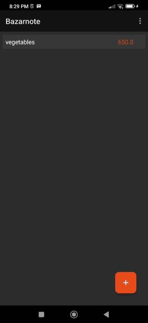 Bazarnote screenshot
