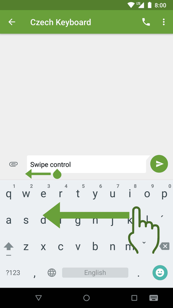 Czech Diacritic Keyboard screenshot