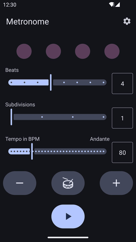 Metronome screenshot