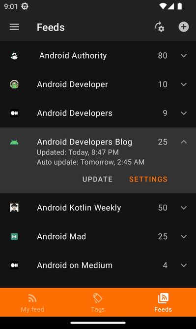 Aggregator screenshot