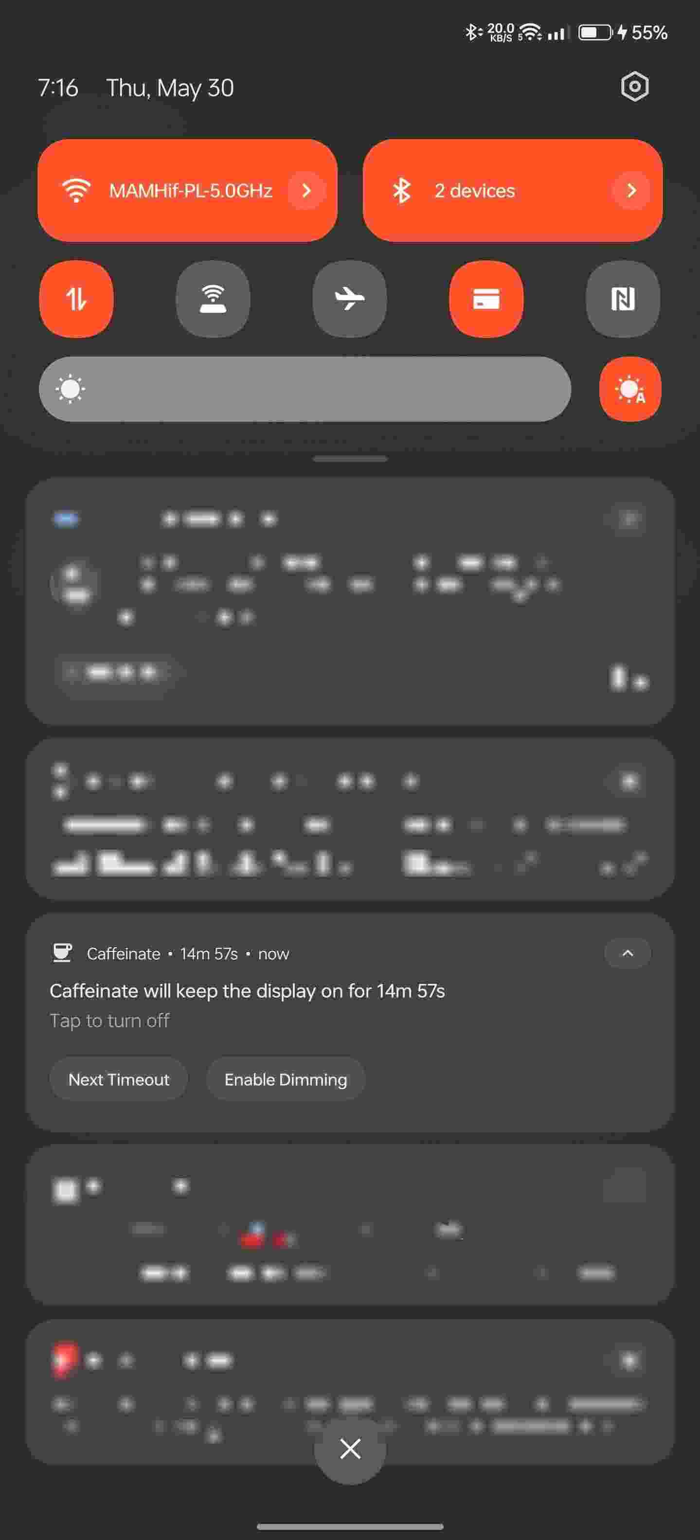Caffeinate screenshot