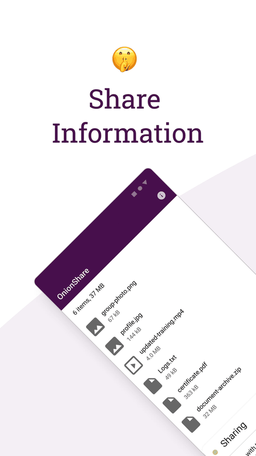 OnionShare screenshot