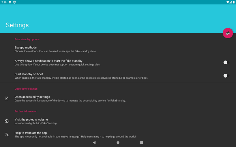 FakeStandby screenshot