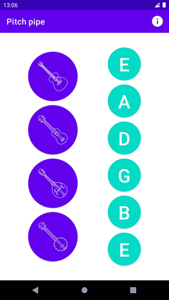 Pitch pipe screenshot