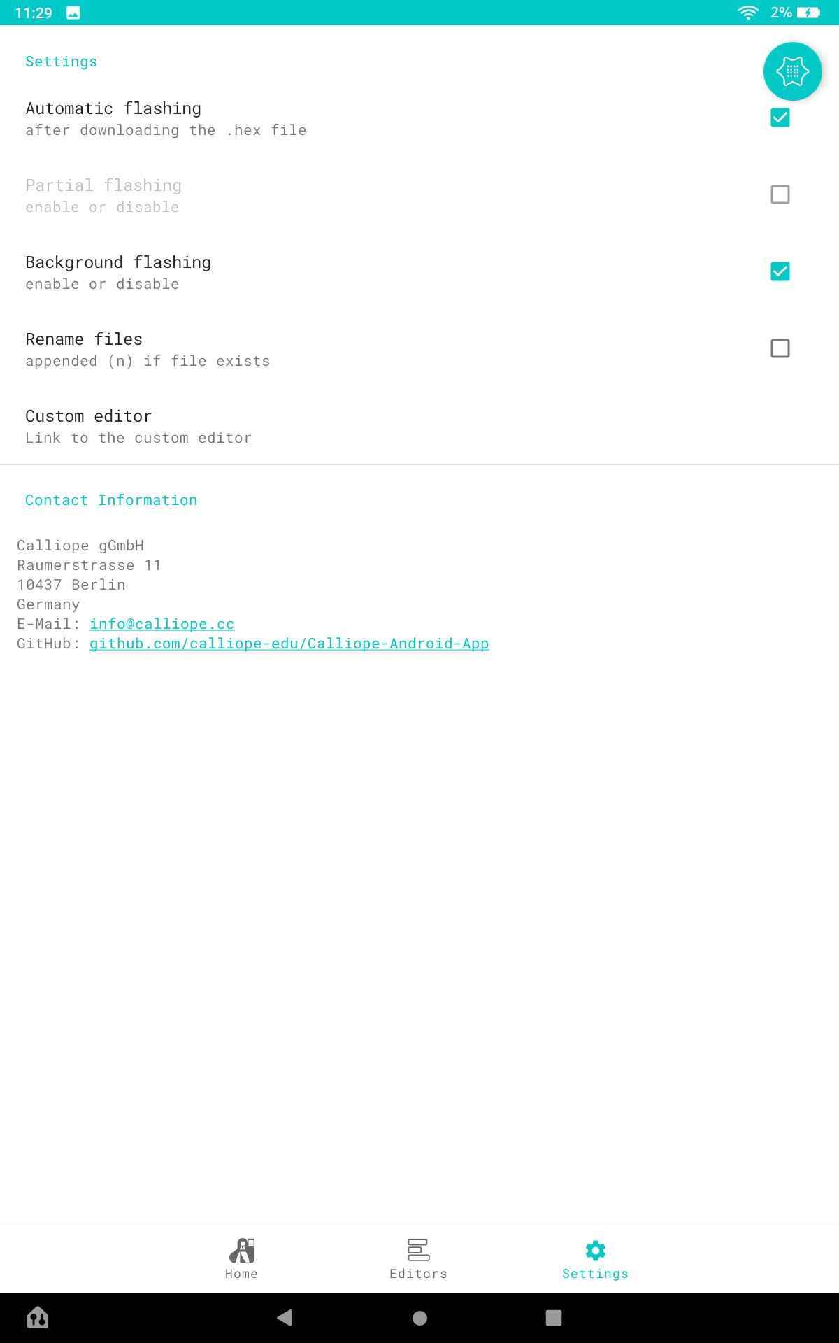 Calliope mini screenshot