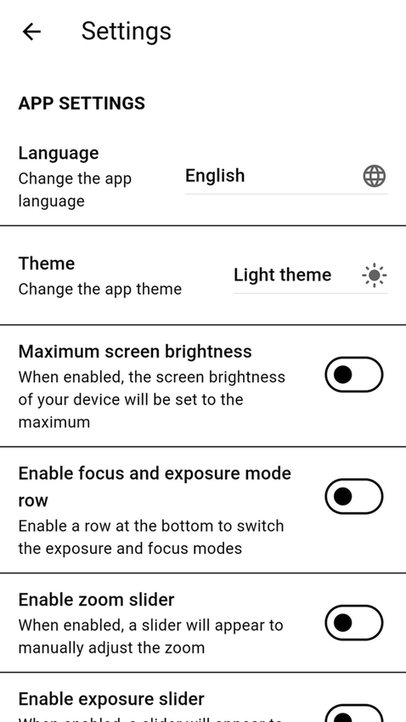Libre Camera screenshot