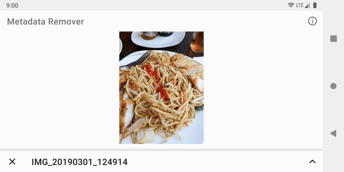 Metadata Remover screenshot